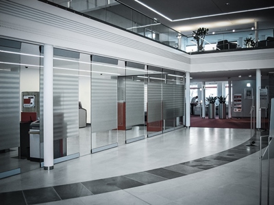 Porte automatique cintrée photo 6