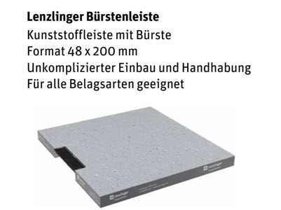 Lenzlinger Doppelböden, Bürstenleiste Bild 3