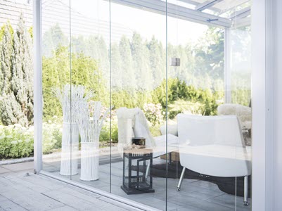 Ganzglas Schiebe-Drehverglasung unisoliert Bild 2