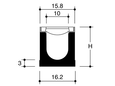 Betondeckel Entwässerungsschalen Rinnen Bild 6