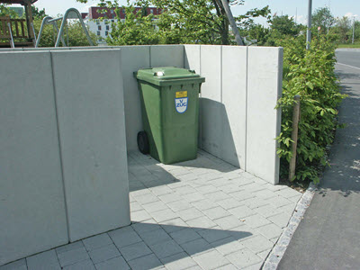 Sichtschutz Palisaden Lamellen Elemente Bild 5