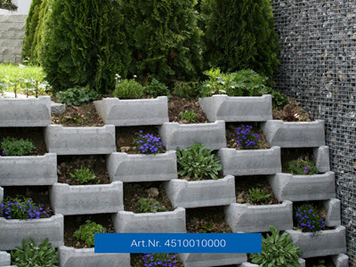 Böschungssteine Betonmauersteine Bild 2